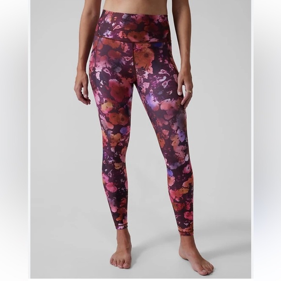 Athleta Legging (S) & Tank (M) Dappled Bloom Multi Floral Set - Valentine’s Day - Picture 3 of 12